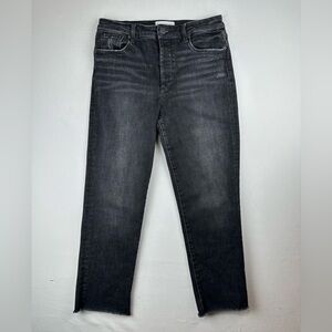 Evereve The Ever Straight Raw Edge Jean  Button Fly Sz 29